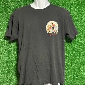 queen Black Short Sleeve Tee with Subtle Logo